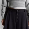 Raidalliset culottes-bermudashortsit