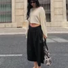 Raidalliset culottes-bermudashortsit – #Bershkastyle – Naiset