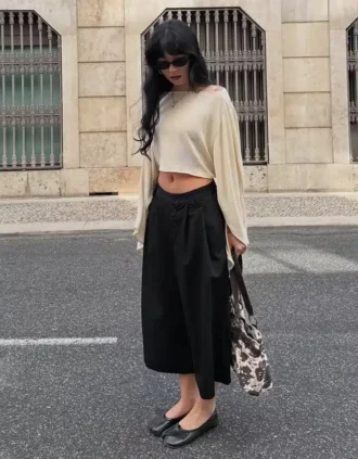 Raidalliset culottes-bermudashortsit – #Bershkastyle – Naiset