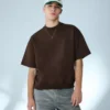Ribbineulottu pehmeä lyhythihainen T-shorts – T-paidat ja pikeepaidat
