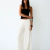 Rustic-malliset Wide Leg-housut, joissa on laskokset