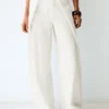 Rustic-malliset Wide Leg-housut, joissa on laskokset