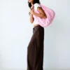 Rustic-malliset Wide Leg-housut, joissa on laskokset