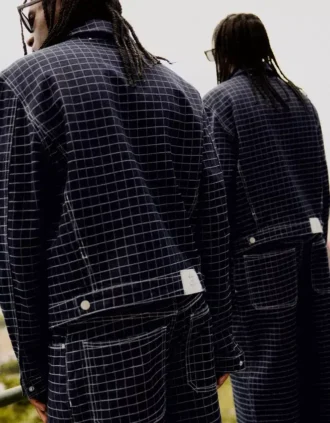 Ruudullinen Denim-takki