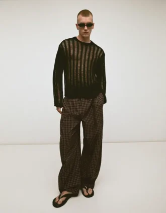 Ruudulliset jogger-housut