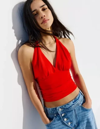 Rypytetty halterneck-toppi – Topit