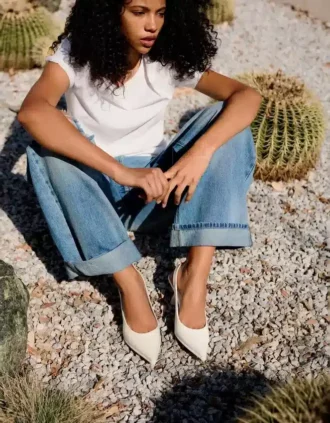 Slingback-kengät, matala kanta – Korkokengät
