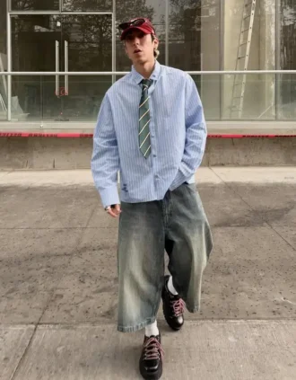 Super Baggy -denimbermudashortsit – Shortsit ja farkkushortsit
