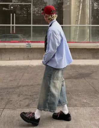 Super Baggy -denimbermudashortsit – Shortsit ja farkkushortsit