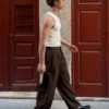Super Baggy-laskostetut semi-Jogger-housut