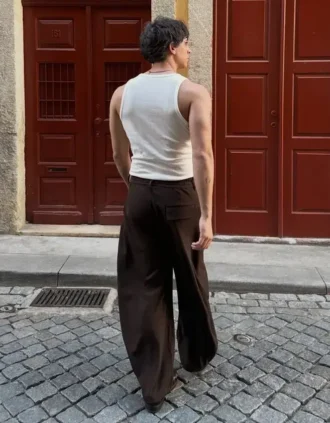 Super Baggy-laskostetut semi-Jogger-housut