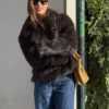 Tekoturkisesta valmistettu takki – #Bershkastyle – Naisten