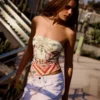 Tyllinen bandeau-toppi