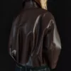 Vyötäröinen Faux Leather bomber-takki – Takit ja trenssit