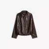 Vyötäröinen Faux Leather bomber-takki – #Bershkastyle – Naiset