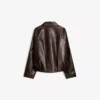 Vyötäröinen Faux Leather bomber-takki – #Bershkastyle – Naiset
