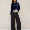 Wide Leg Low-Rise Jeans – Housut